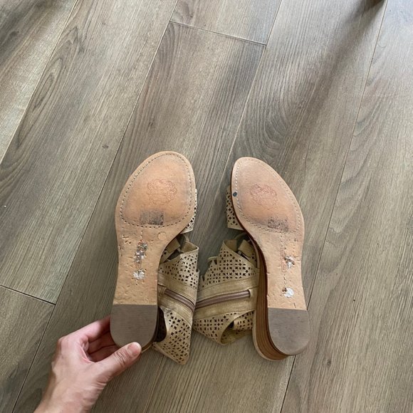 Vince Camuto Rose Suede Wedge Sandal - Picture 8 of 10